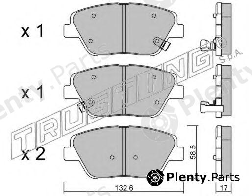  TRUSTING part 961.0 (9610) Brake Pad Set, disc brake