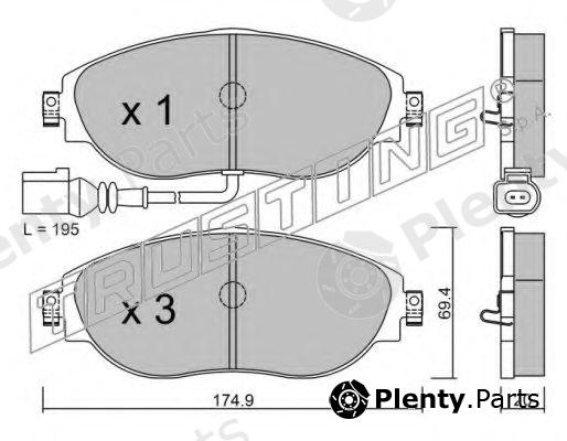  TRUSTING part 968.0 (9680) Brake Pad Set, disc brake