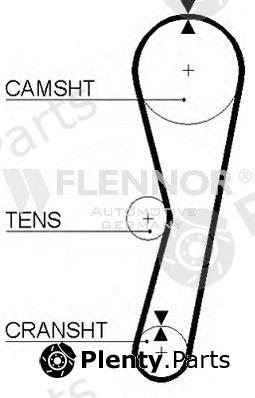  FLENNOR part 4016V Timing Belt