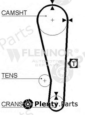  FLENNOR part 4102V Timing Belt