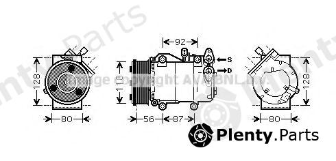  AVA QUALITY COOLING part FDAK393 Compressor, air conditioning
