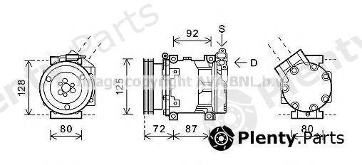  AVA QUALITY COOLING part RTAK479 Compressor, air conditioning