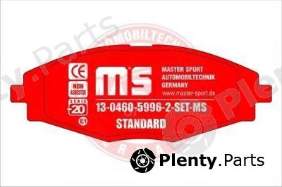  MASTER-SPORT part 13-0460-5996-2N-SET-MS (13046059962NSETMS) Brake Pad Set, disc brake