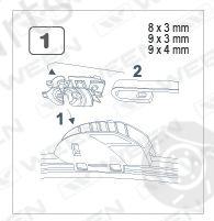  WEEN part 100-6017 (1006017) Wiper Blade