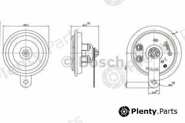  BOSCH part 0986320135 Air Horn; Air Horn