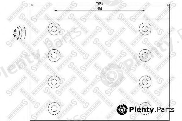  STELLOX part 85-01037-SX (8501037SX) Brake Lining Kit, drum brake