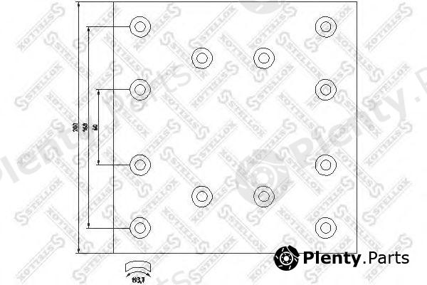  STELLOX part 85-01055-SX (8501055SX) Brake Lining Kit, drum brake