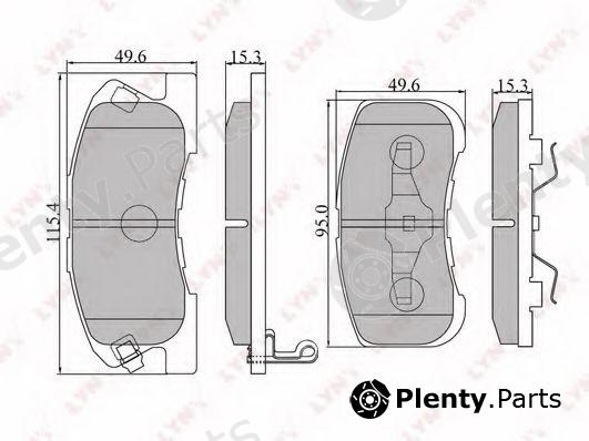  LYNXauto part BD-2401 (BD2401) Brake Pad Set, disc brake
