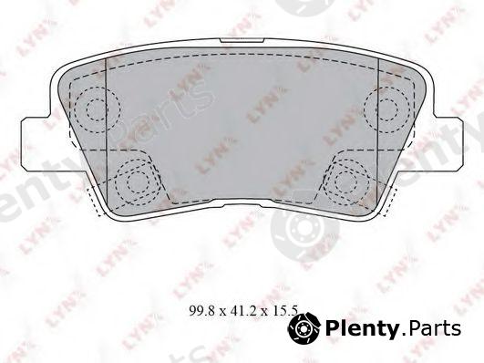  LYNXauto part BD-3620 (BD3620) Brake Pad Set, disc brake