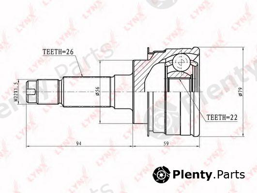  LYNXauto part CO5110 Joint Kit, drive shaft