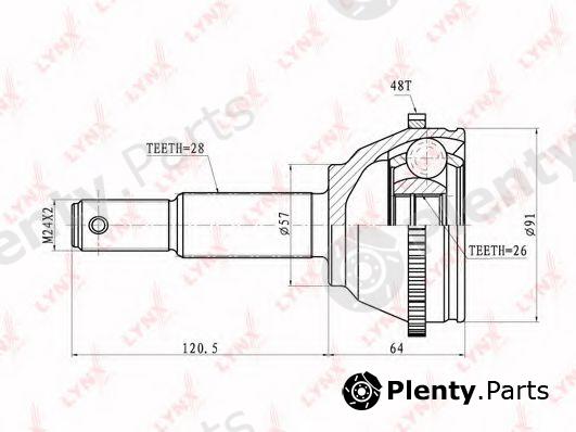  LYNXauto part CO5905A Joint Kit, drive shaft