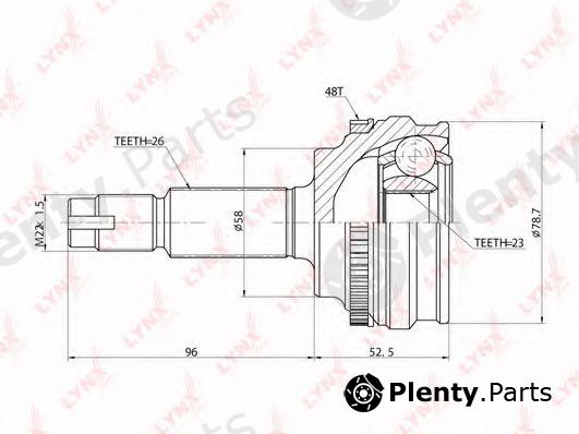  LYNXauto part CO7517A Joint Kit, drive shaft