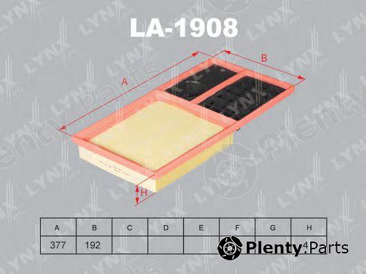  LYNXauto part LA-1908 (LA1908) Air Filter