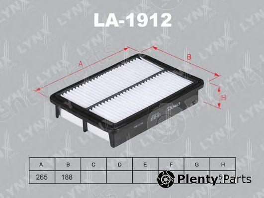  LYNXauto part LA-1912 (LA1912) Air Filter