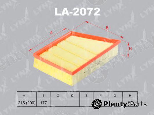  LYNXauto part LA-2072 (LA2072) Air Filter