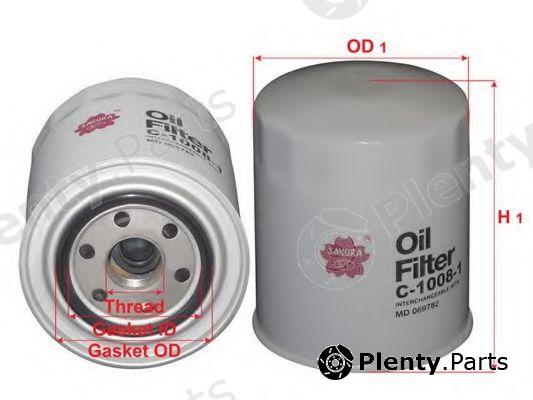  SAKURA part C10081 Oil Filter