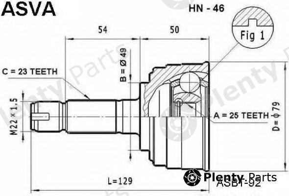  ASVA part HN46 Replacement part