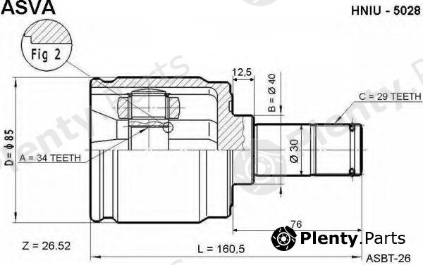  ASVA part HNIU5028 Replacement part