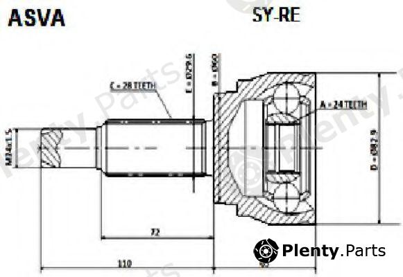 ASVA part SY-RE (SYRE) Replacement part