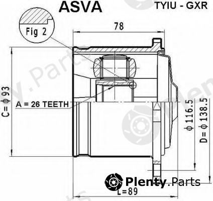  ASVA part TYIUGXR Replacement part