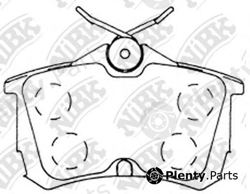  NiBK part PN8109 Brake Pad Set, disc brake