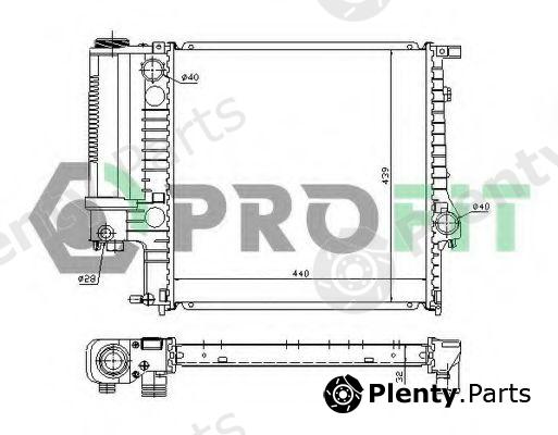  PROFIT part PR0050A1 Radiator, engine cooling