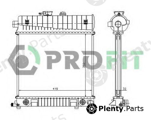  PROFIT part PR3528A1 Radiator, engine cooling