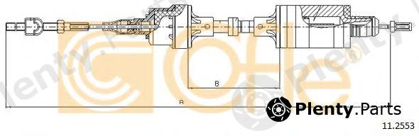  COFLE part 11.2553 (112553) Clutch Cable
