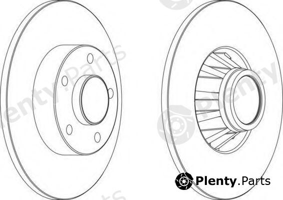  FERODO part DDF1498 Brake Disc