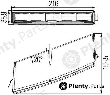  HELLA part 2PT010043-031 (2PT010043031) Daytime Running Light