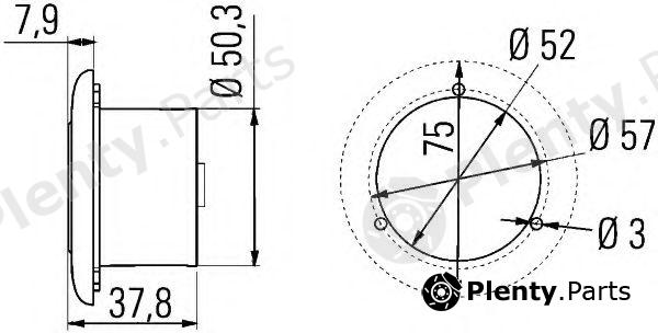  HELLA part 2JA344040-711 (2JA344040711) Interior Light