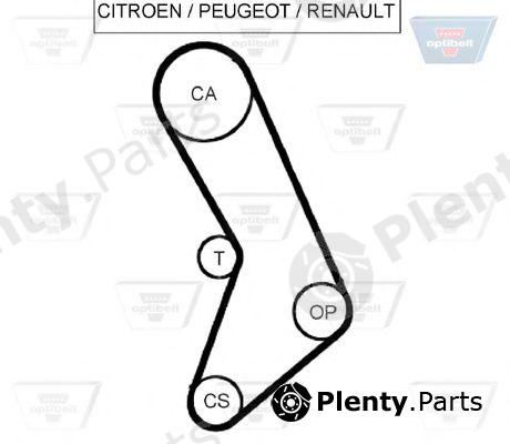  OPTIBELT part ZRK1051 Timing Belt