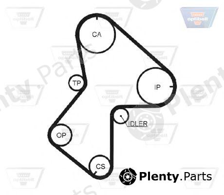  OPTIBELT part ZRK1075 Timing Belt