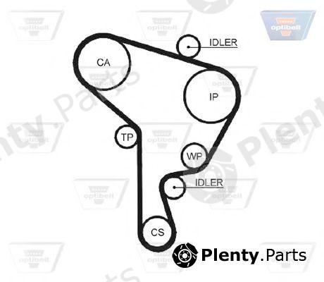  OPTIBELT part ZRK1305 Timing Belt