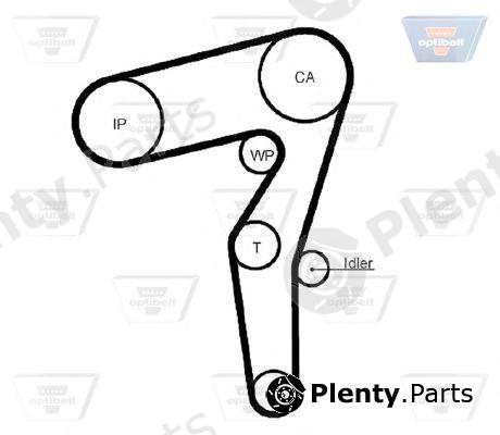  OPTIBELT part ZRK1540 Timing Belt