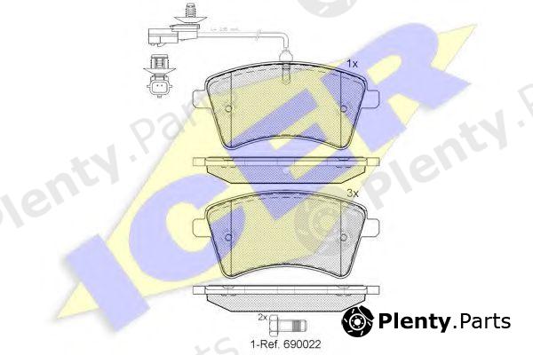  ICER part 181854-203 (181854203) Brake Pad Set, disc brake