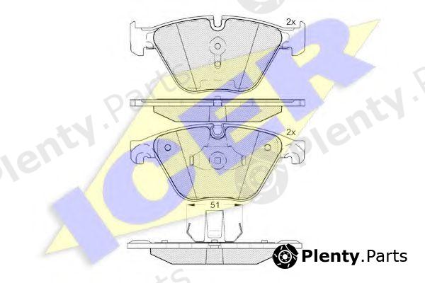  ICER part 182065 Brake Pad Set, disc brake