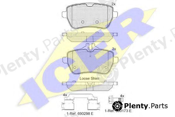  ICER part 182076 Brake Pad Set, disc brake