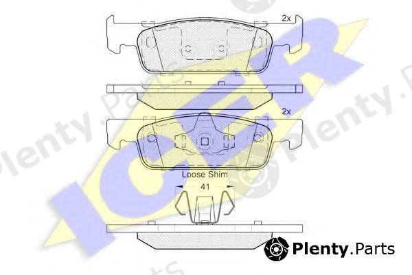  ICER part 182115 Brake Pad Set, disc brake