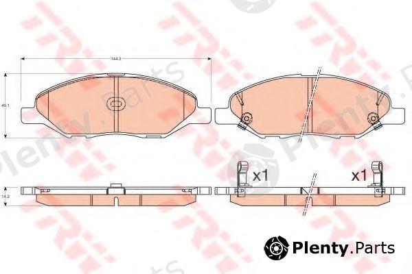  TRW part GDB3577 Brake Pad Set, disc brake