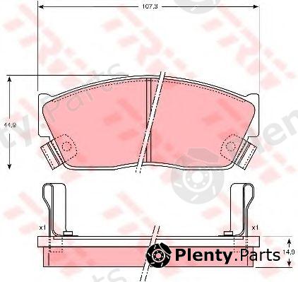  TRW part GDB750 Brake Pad Set, disc brake