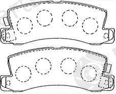 AISIN part A2N081 Brake Pad Set, disc brake