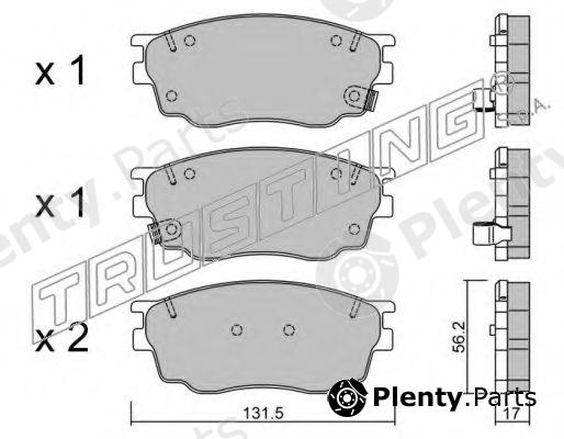  TRUSTING part 491.0 (4910) Brake Pad Set, disc brake