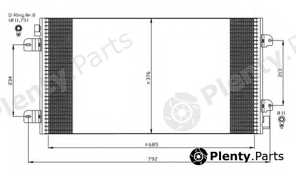  NRF part 35485 Condenser, air conditioning