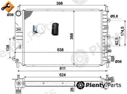  NRF part 514436 Radiator, engine cooling