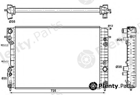  NRF part 529689 Radiator, engine cooling