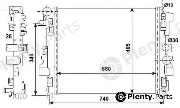  NRF part 53801 Radiator, engine cooling