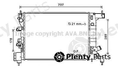  AVA QUALITY COOLING part CTA2047 Radiator, engine cooling