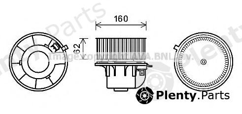  AVA QUALITY COOLING part FD8499 Electric Motor, interior blower