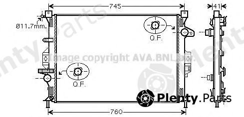 AVA QUALITY COOLING part FDA2424 Radiator, engine cooling